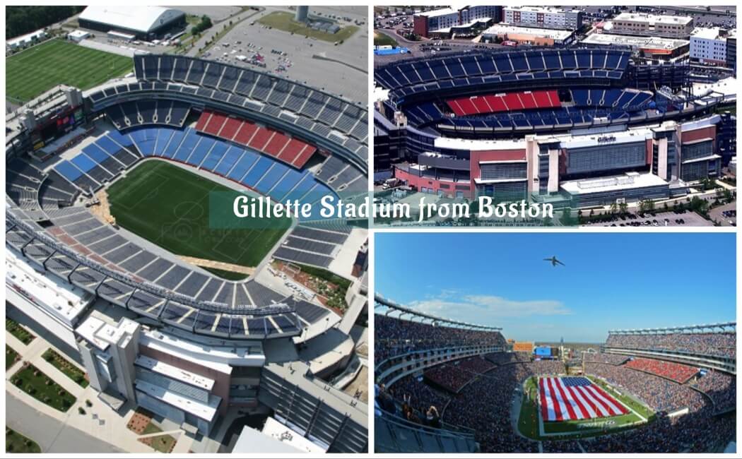 Gillette Stadium from Boston